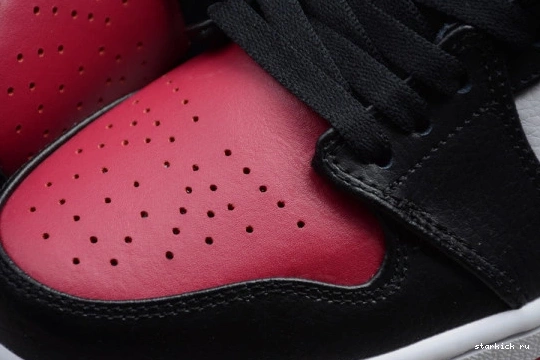  Jordan Mid 1 Bred 554724-066 Toe Air 554724-066 0901
